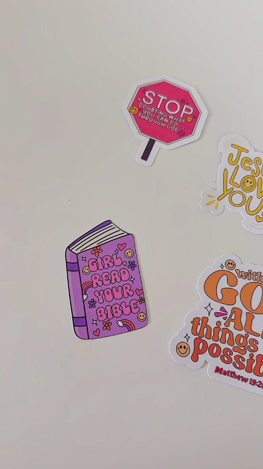 Christian Sticker Bundle Set of 7